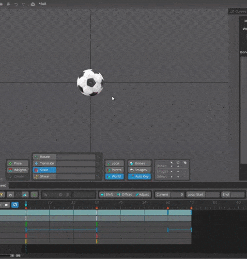 Легко ориентироваться в интерфейсе программы spine