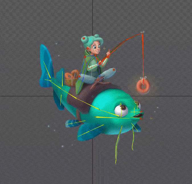 Работать со сложным ригом