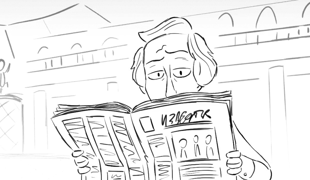 Gentleman in Moscow animatic